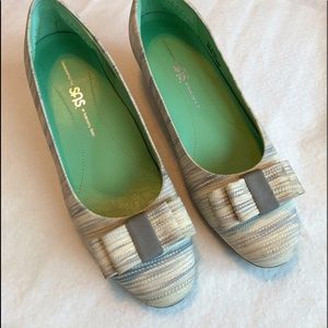 Italian made leather wedges